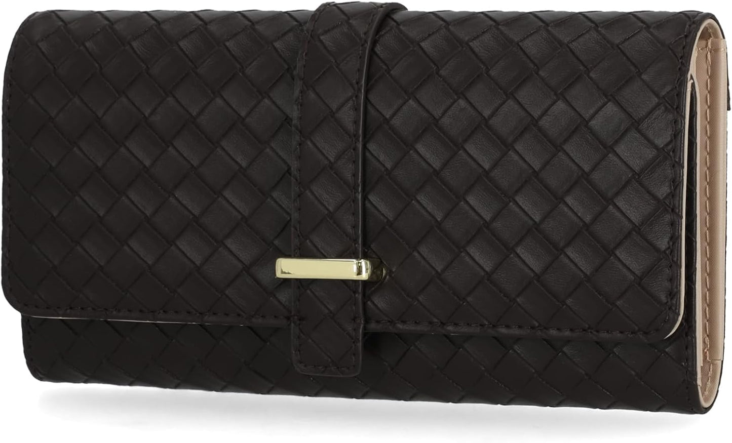 Mundi File Master Womens RFID Blocking Wallet Clutch Organizer With Change Pocket