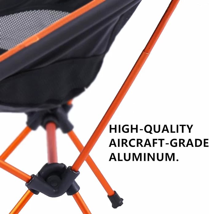 Lightweight Folding Camping Chair, Portable Foldable Compact for Outdoor Camp,Aluminium,Travel, Beach, Picnic, Festival, Hiking, Backpacking