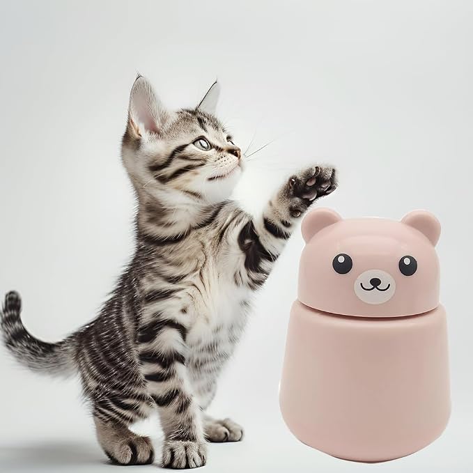 CoaGu Bear Pill Crusher for Elderly - FDA-Compliant Fine Powder, BPA-Free ABS, Easy Grip & Clean, Leakproof Portable Medicine Grinder