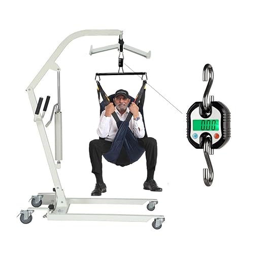 Patient Weight Scale for Home use Patient Lift Scale Maximum Weight 330lb (Color : Black)