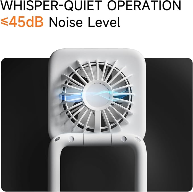 MINI LIFE Multi-Functional Mini Portable Handheld Neck Fan Magnetic Stand | 4-in-1 portable fan works as handheld, neck, desktop fan and magnetic stand for hands-free cooling anywhere