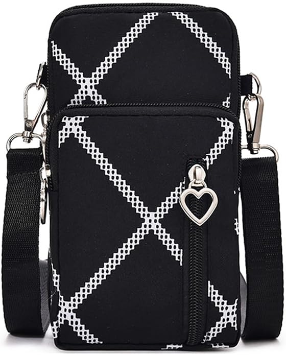 Small Crossbody Bag for Women - Mini Phone Purses with Crossbody Strap and Wallet - Nylon Arm Bag