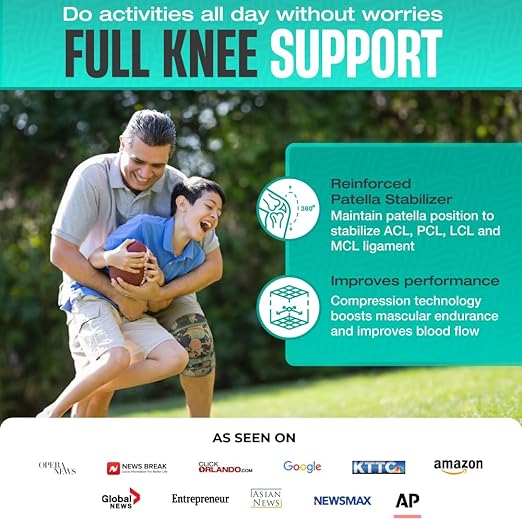 Modvel ELITE Knee Brace for Men & Women – Patella Gel Pads & Side Stabilizers for ACL, Meniscus Tear, Arthritis & Injury Recovery – Maximum Support for Running, Sports & Joint Pain Relief