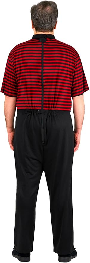 Ovidis Dementia Clothes - Alzheimers Anti-Strip Jumpsuit with Back-Zipper for Elderly Men - Bobby