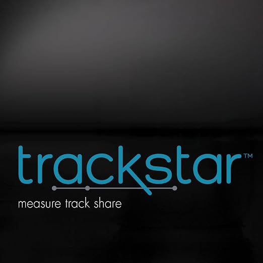 Trackstar Silver Digital Weight Scale | 440 lb Weight Capacity | Trackstar Monitoring App | Bluetooth iOS & Android Compatible | Measure, Track, and Share Results