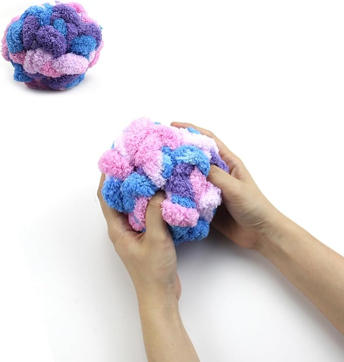 Sensory Ball for Anxiety Relief and Alzheimer's Dementia - Squeezeable Fidget Ball for Alzheimer's Dementia, Autism, ADHD, Bouncy Ball for Skin Pickers and Special Needs (Blueberry)
