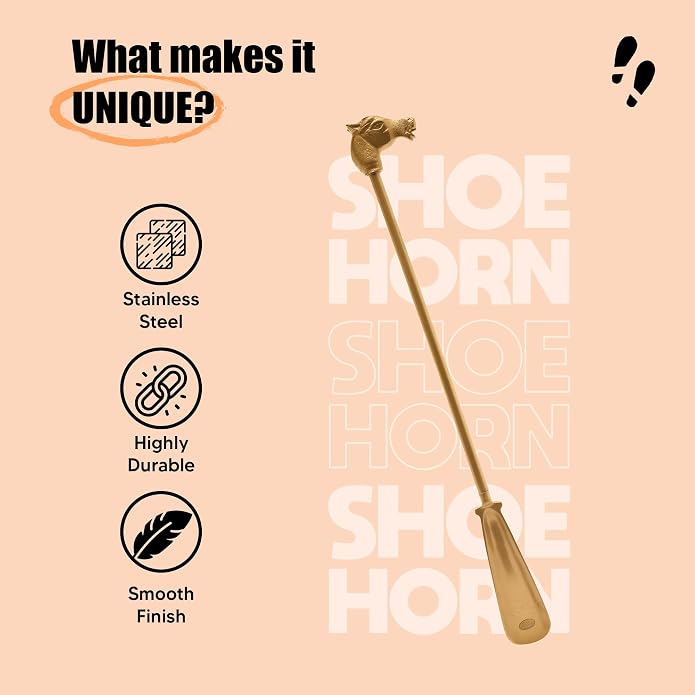Shoe Horn Long-Handled, Lightweight Durable Shoe Horns for Boots, Shoe Wearing Stick for Men Women Kids Seniors