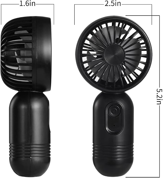 JODNO Mini Portable Fan 24 Pack, Cute Handheld Battery Operated Lightweight Small Personal Fans with 3 Speeds and USB Rechargeable Eyelash Fan for Women Men Office Outdoor Travel Camping