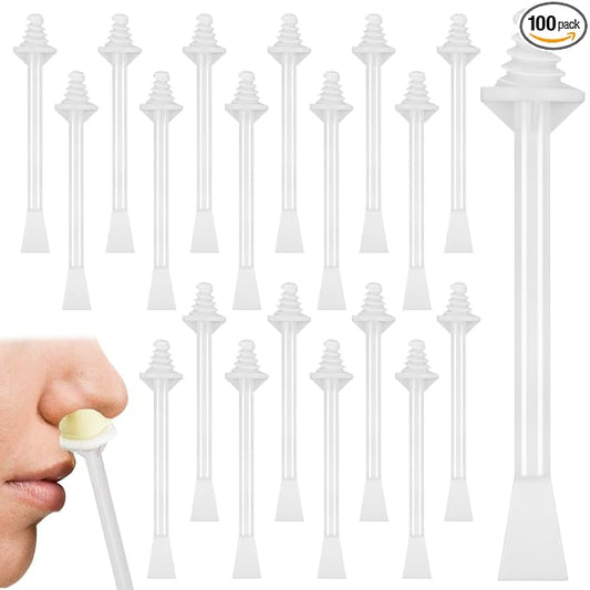 100 Pcs Nose Wax Sticks Disposable Spatulas Plastic | Nose Waxing Sticks, Wax Sticks for Hair Removal, Earwax Nostril Cleaning for Men Women