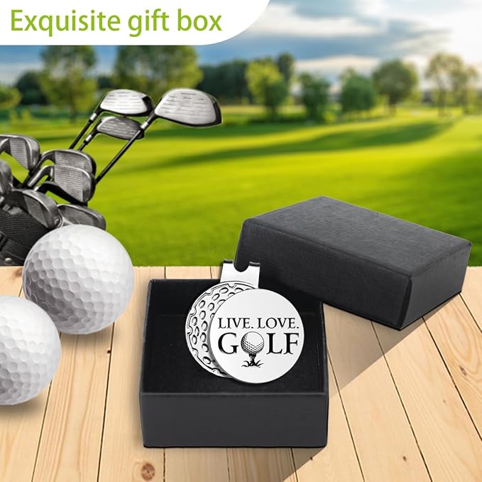 Funny Golf Ball Markers with Hat Clip, Men Golf Accessories, Birthday Retirement Golf Gifts for Dad, Husband, Grandpa, Golf Lover