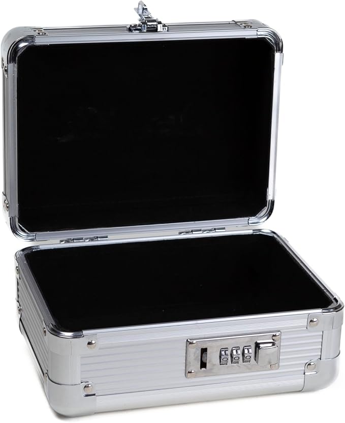 MEDICINE RX SAFE Medication Carrying Case - Small/Silver