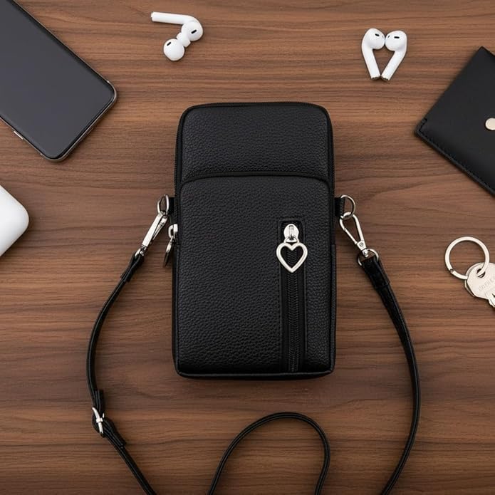 Small Crossbody Bag for Women - Mini Phone Purses with Crossbody Strap and Wallet - Nylon Arm Bag