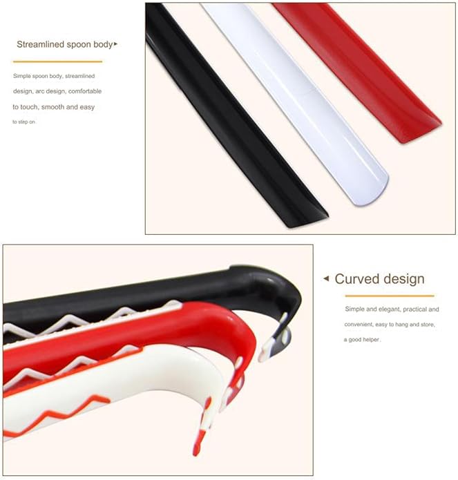 Long Handled Plastic Shoe Horn, 60cm / 23.7in, Unisex All Ages Use | Long Handle, For Taking Boots On and Off, Comfort Grip