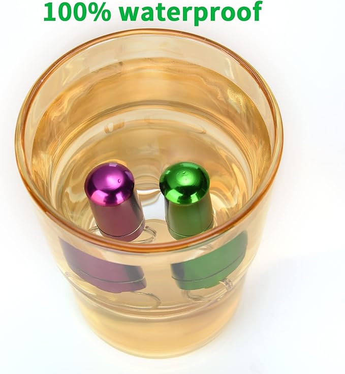 Small Portable Pill Case with Keychain(10 Pack), Urekt Waterproof Aluminum Pill Organizer Metal Mini Box Pocket Drug Storage Container for Outdoor Camping Travel