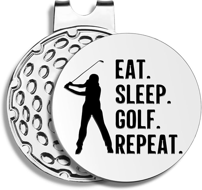 Funny Golf Ball Markers with Hat Clip, Men Golf Accessories, Birthday Retirement Golf Gifts for Dad, Husband, Grandpa, Golf Lover