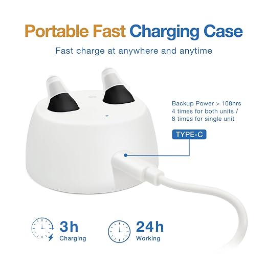 Rechargeable Hearing Aids for Adults Seniors, 1 Pair Completely-in-Canal (CIC) Hearing Aids for Adults Seniors Rechargeable OTC Hearing Aids Black
