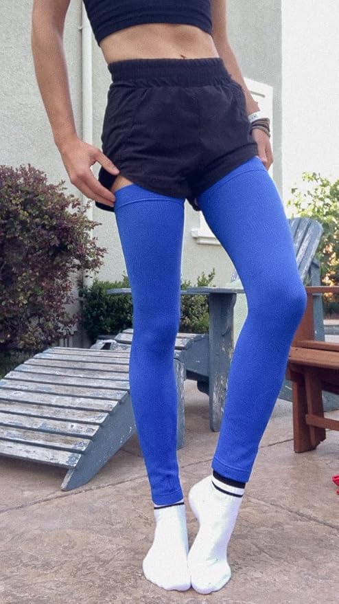 Incrediwear Leg Sleeve 2pk – Full Length Long Leg Sleeve for Leg Pain Relief & Muscle Recovery, Helps Reduce Swelling & Inflammation, Promotes Circulation, Leg Sleeves for Men & Women (Royal, Medium)