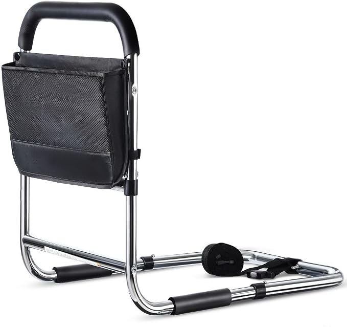 Medical king Bed Assist Rail Without Legs Bed Assist Rails for Seniors ASTM Approved Bed Assist bar with Storage Pocket Easy to get in or Out of Bed Safely with Floor Support