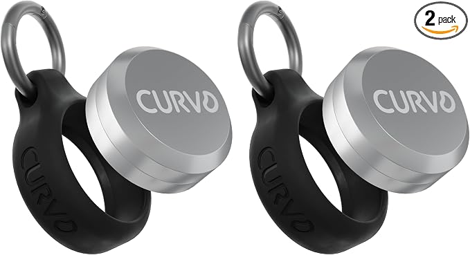 CURVD Premium Carrying Case Durable Travel Keychain Container, Medicine Pill Organizer, Travel Pill Box, Small Waterproof Holder for Pills, Earplugs, Compatible with Loop, Vibes & Eargasm (Pack of 2)