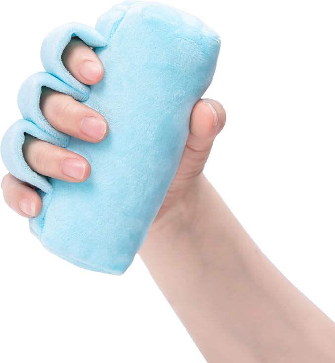 SWISSELITE Hand Contracture Cushion, Hand Grab Pad | Palm Grip with Elastic Band or Separator, Stroke Recovery, Help with Hand Rehabilitation