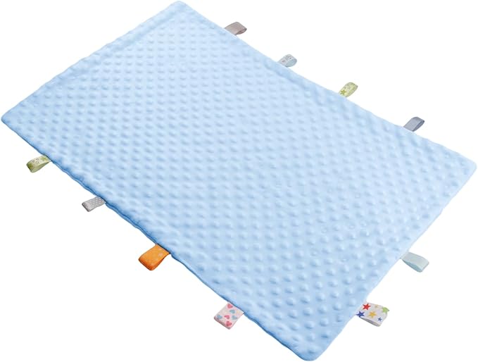 Fidget Blanket for Adults with Dementia, Sensory Blanket Mat for Alzheimers Patients, Dementia Activites for Senior, Gift for Dementia Patients,Sensory Toys for Autism (Light Blue)