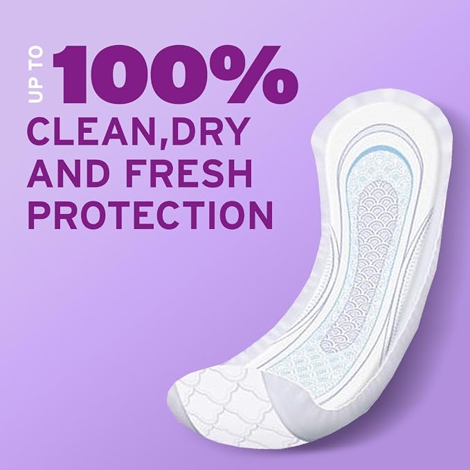 Poise Incontinence & Postpartum Pads for Bladder Leaks, 7 Drop Ultra Absorbency, Long Length, 39 Count, Packaging May Vary (Pack of 2)