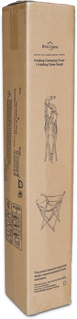 Freshore® Walking Stick Folding Cane Seat for Women/Men with Heavy Duty - Walker Chair Bench Camping Travel Stool 2 Handle with 4 Legs (for Standard Figure)