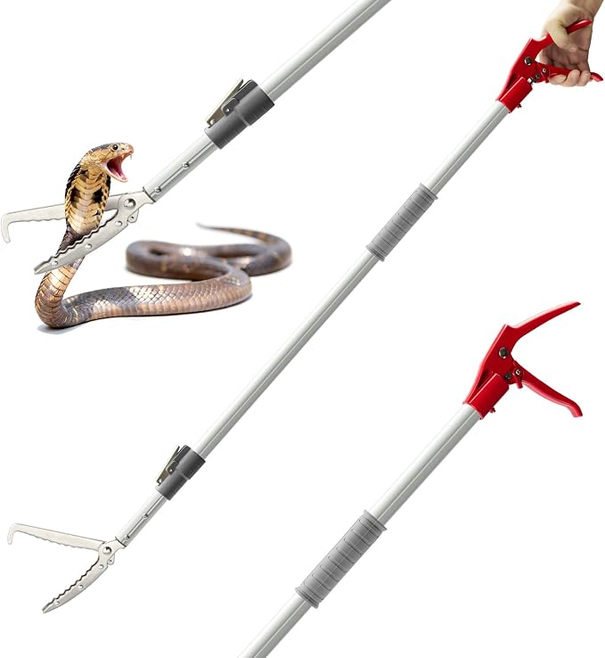 ZeyaHuanMao 55-88 Inch Extendable Snake Grabber Catcher Tongs