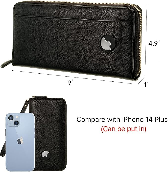 Travel Document Organizer - RFID Passport Wallet Case Family Holder Id Wristlet