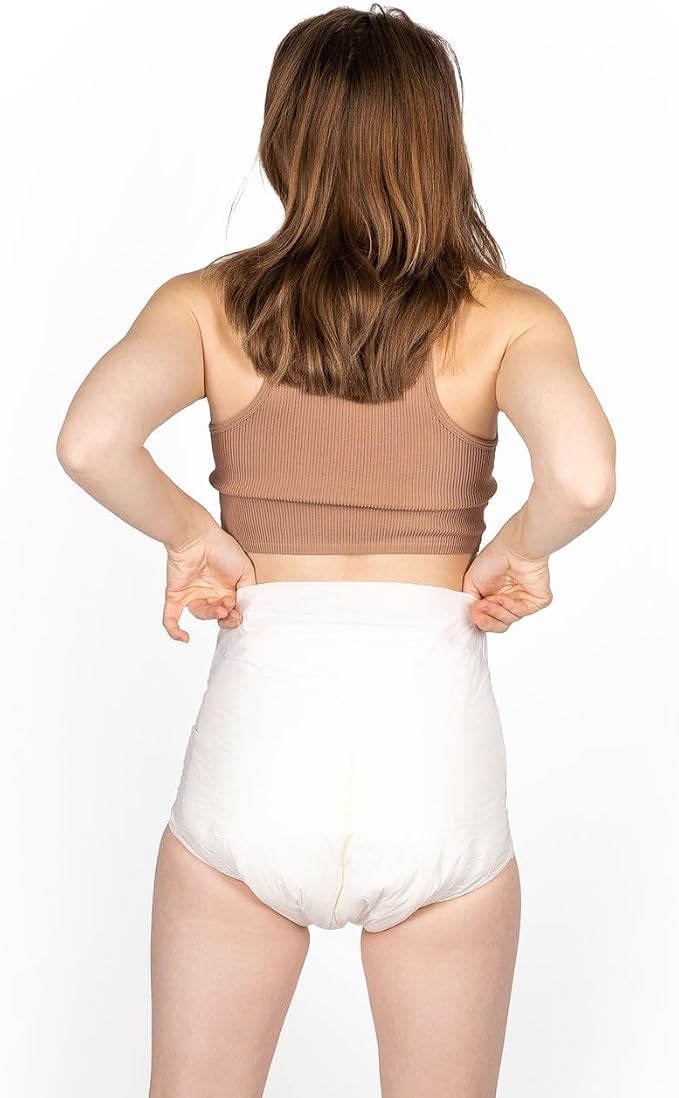 InControl BeDry EliteCare Incontinence Tabbed Briefs for Women and Men - Adjustable Unisex Maximum Absorbency Disposable Diapers with Whiff-X Odor Elimination Technology (Large, 2 Count)