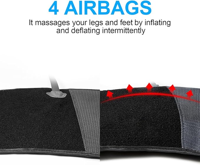 CINCOM Leg Massager for Circulation and Pain Relief, Air Compression Calf Massager with 2 Modes 3 Intensities Helpful for RLS Edema and Muscles Relaxation Gifts