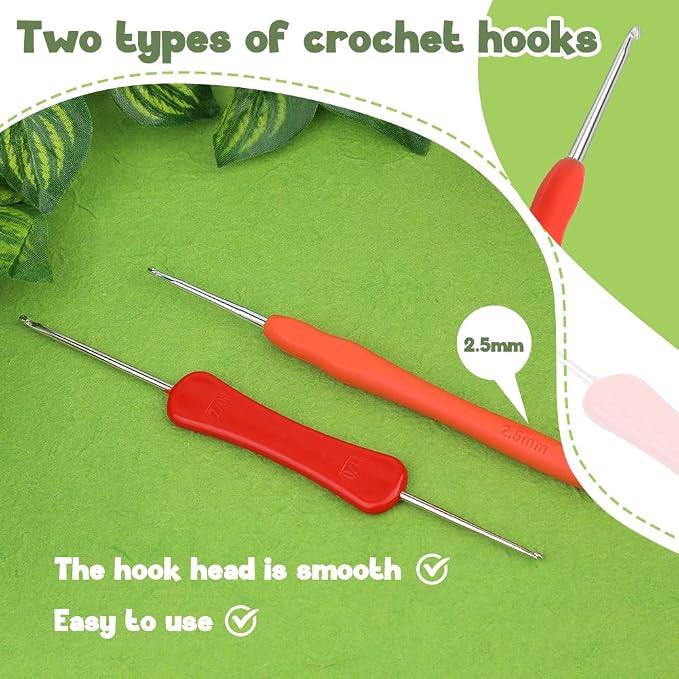 kgxulr Crochet Kit, Strawberry Beginner Crochet Kit for Adult, Knitting Kit | Crochet Kit for Beginners, Crochet Flower Kit, Beginner Crochet Kit for Adults with Step-by-Step Video Tutorials