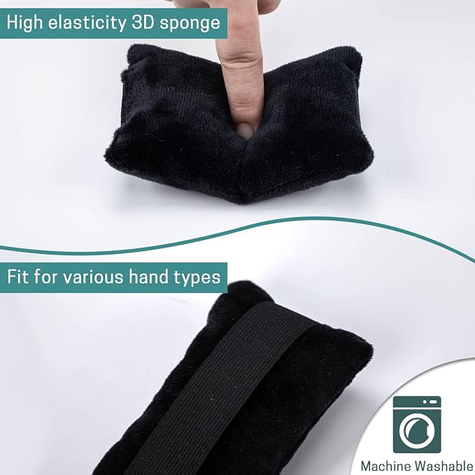SWISSELITE Hand Contracture Cushion, Hand Grab Pad | Palm Grip with Elastic Band or Separator, Stroke Recovery, Help with Hand Rehabilitation