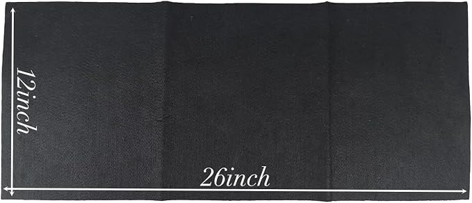 Buraku Welding Blanket Fireproof | Heat Resistant Up to 1800°F | Flame Retardant Fabric Material Carbon Felt for Welders | Plumbers Cuttable (12"X26",1PACK)