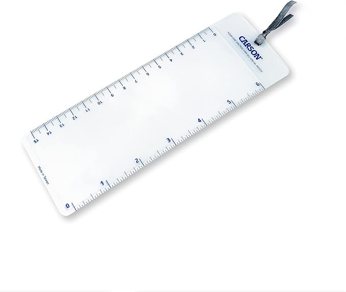 Carson MagniMark Fresnel 3x Power Page Magnifiers with 6-Inch Ruler - Set of 10 (MM-22MU)
