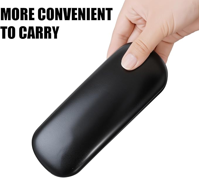 Hard Shell Eyeglasses Cases, Durable Eyeglass CasesStorage for Lightweight Travel Friendly (black 1 Eyeglass Cases， 3 cleaning cloth)