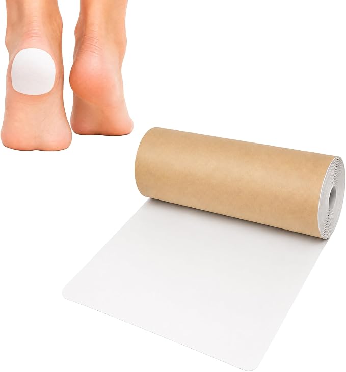 Rolyan Latex-Free Moleskin, 9" x 4 Yards, White, Adhesive Backing Moleskin Padding for Use with Splints, Braces, and Casts, Non-Latex Roll of Prewrap, Undercast Wrap for Skin Protection and Support