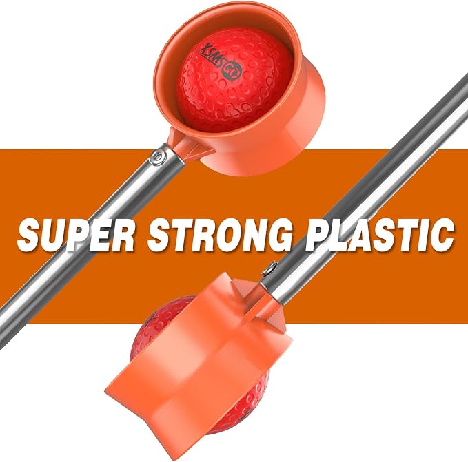 9Ft/12Ft Telescopic Stainless Steel Golf Ball Retriever for Water, High Durability Double Sided Golf Ball Picker Upper, Men's and Women's Golf Accessories Gifts.