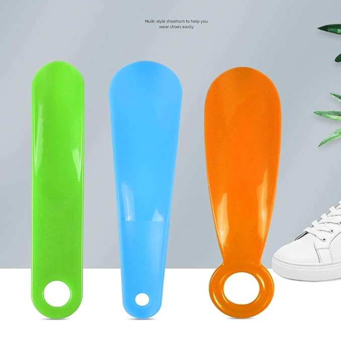 Guojiang Lazy Shoe Helper Unisex Handled Shoe Horn Easy On & Off Shoe Lifting Aid Tool Shoehorn Shoe Lifter Shoe Horn Long Handle