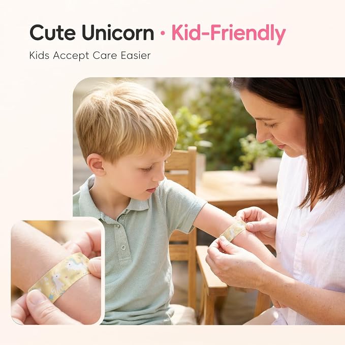 Graid Kids First Aid Kit 88 Pcs—Unicorn Waterproof Travel First Aid Kit for Toddlers, Children& Family | Compact Portable Mini Kit for Car, Camping, School, Backpack & Diaper Bag