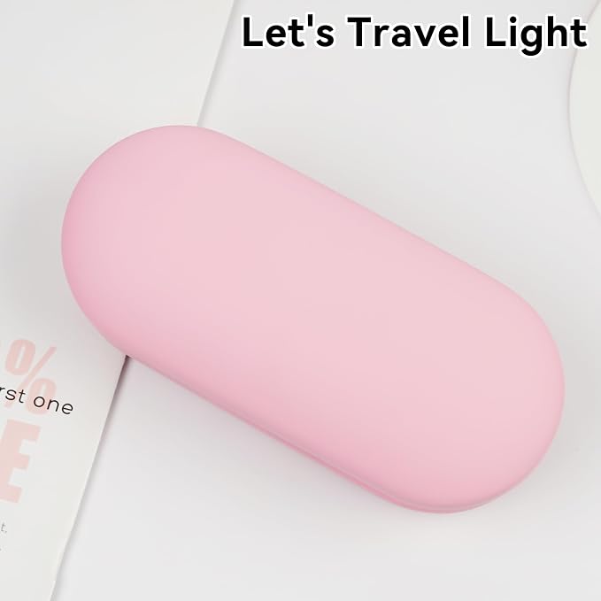 Eyeglass Case Double Sided Travel Size Portable Contact Lens Box 2 in 1 | Multifunction With Tool for Daily Outdoor Office
