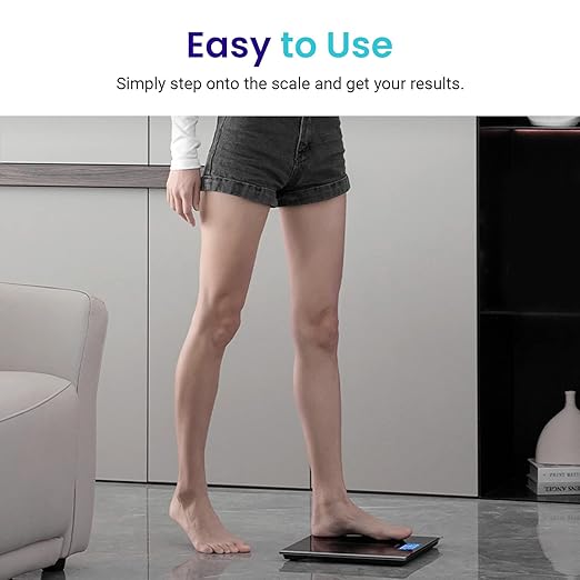 Etekcity Bathroom Scale for Body Weight, Highly Accurate Digital Electronic Weighing Machine for People, LCD Display, Large Size, 6mm Tempered Glass for Safe Home Use, Batteries Included, 400 lbs | Large 6mm Tempered Glass Platform, Clear LCD Display, ...