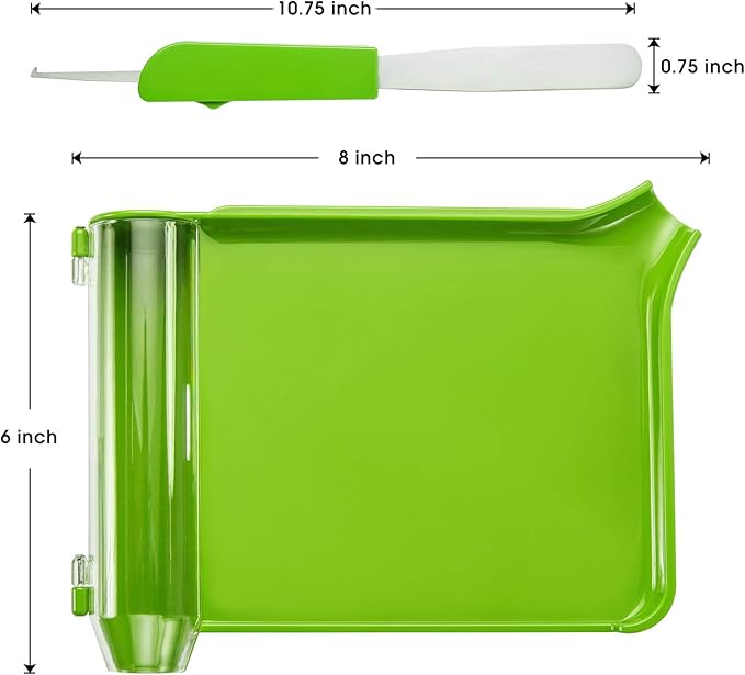Medarchitect Right Hand Pill Counting Tray with Spatula (Light Green)