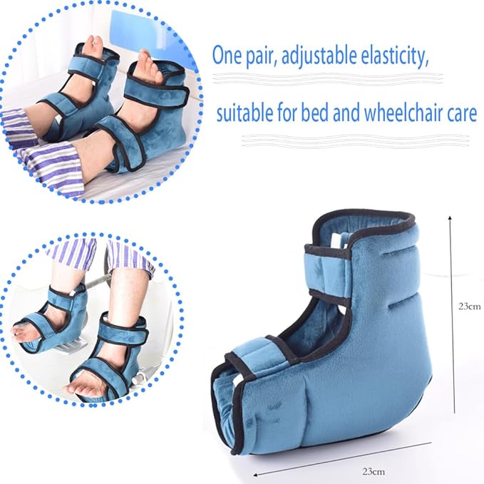 2PCS Heel Protector Cushion-Foot Support Pillow,Anti-Decubitus Heel Pad for Heel Pain Relief,Pressure Sores,Pressure Sores,Bed Sores,Plantar Fasciitis,Adjustable in Size