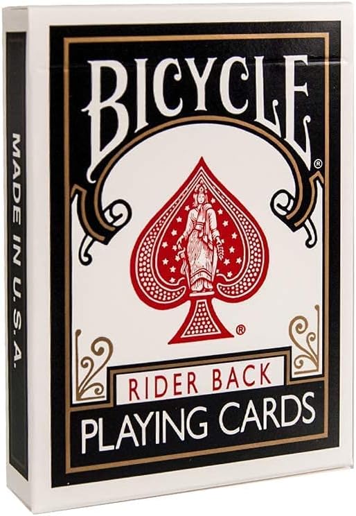 Bicycle Rider Back Playing Cards 12 Pack Poker Size Red Blue Bulk Set | Air Cushion Finish, Made in USA, 6 red and 6 blue decks, 52 cards plus 2 Jokers per deck, Classic design