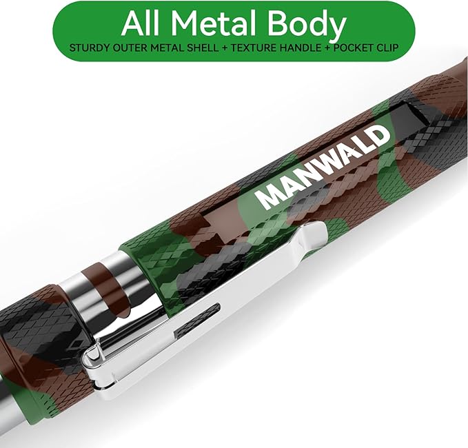 LED Magnetic Pickup Tools, Telescoping Magnetic Flashlights with Extendable Magnet Stick, Christmas Stocking Stuffers for Men Adults, Birthday Gifts for Men, Dad, Camouflage