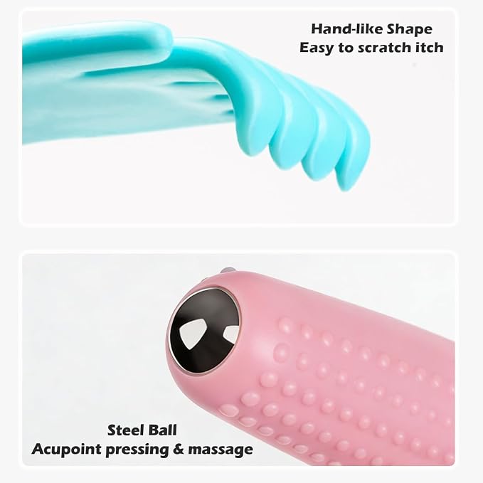 Back Scratcher for Women Men - Hand-Like Shape | Back Scratching Tool Extendable Portable and Lightweight 21.65inch Pink