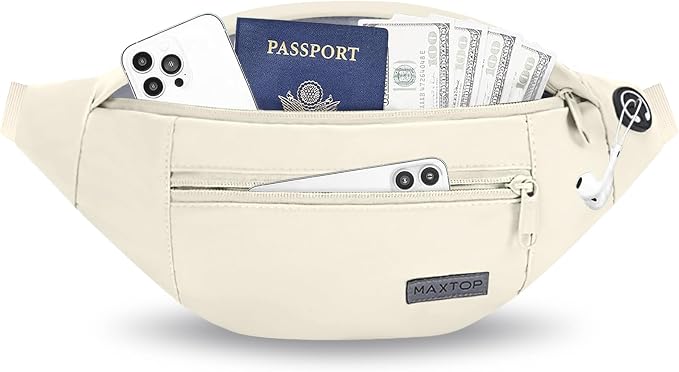 Crossbody Bag Fanny Pack for Women Travel Essential with Adjustable Strap | 4-Zipper Pockets,Key Chain,Stylish,Gifts for Enjoy Sports Yoga Festival Running Casual Shopping