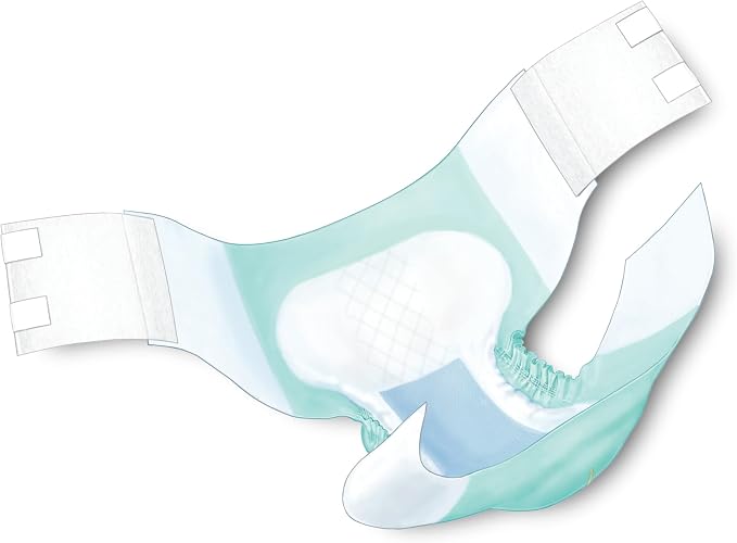 Cardinal Health™ Quilted Adult Briefs, Wings™ Super with BreatheEasy™ Technology, Maximum Absorbency, XX-Large - Case of 48