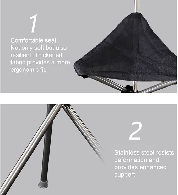 Folding Cane with Seat, Lightweight Adjustable Walking Canes with Seat, Foldable Walking Cane Chair, Ergonomic Support Crutch Stool Mobility Aids, Anti-Slip Walk Stick for Outdoor/Trip/Park